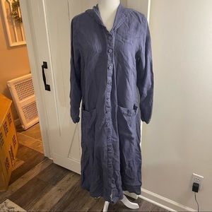 FLAX maxi linen dress medium
